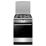 Inventum Gasfornuis 60 cm – RVS – 4-pits met Elektrische Oven | VFG6034WGRVS