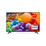 Voorkant van de LG 65UT73006LA 65 inch 4K UHD Smart TV met webOS, HDR10 Pro en smalle bezel – strak en modern design.