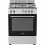 EVCK6011 Grijs gasfornuis 60 cm met elektrische oven