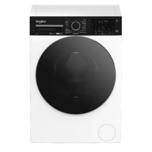 Whirlpool WPM 011W ADS BE 10 kg vrijstaande voorlader wasmachine in wit met zwart displaypaneel