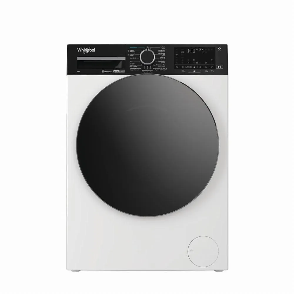 Whirlpool WPM 99W ADS BE 9 kg voorlader wasmachine wit — automatische dosering en 1400 t/min centrifugeerstand