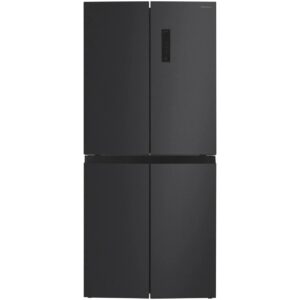 Inventum SKV4180B – 4-deurs Amerikaanse koelkast, 466 liter – Zwart RVS