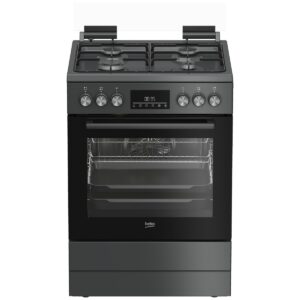 Beko FBM6232ANL gas-elektrisch fornuis antraciet, vooraanzicht